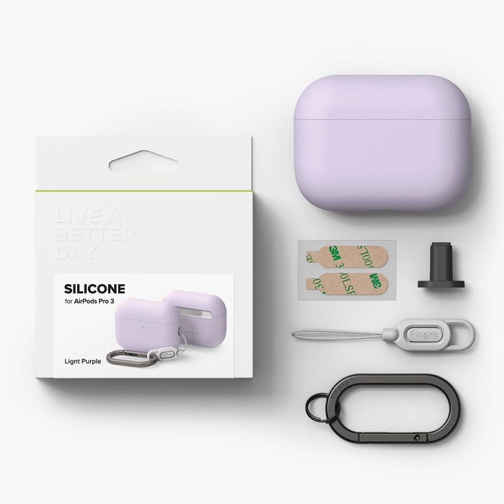 Ringke Ringke AirPods Pro 3 Skal Silikon Ljus Lila