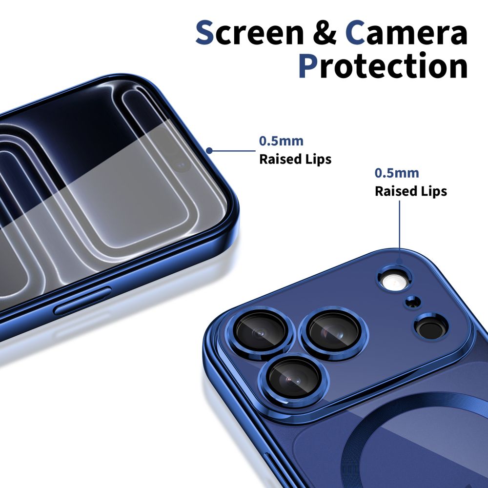 Tech-Protect Tech-Protect iPhone 17 Pro Max Skal MagSafe MagFlex Deep Blue