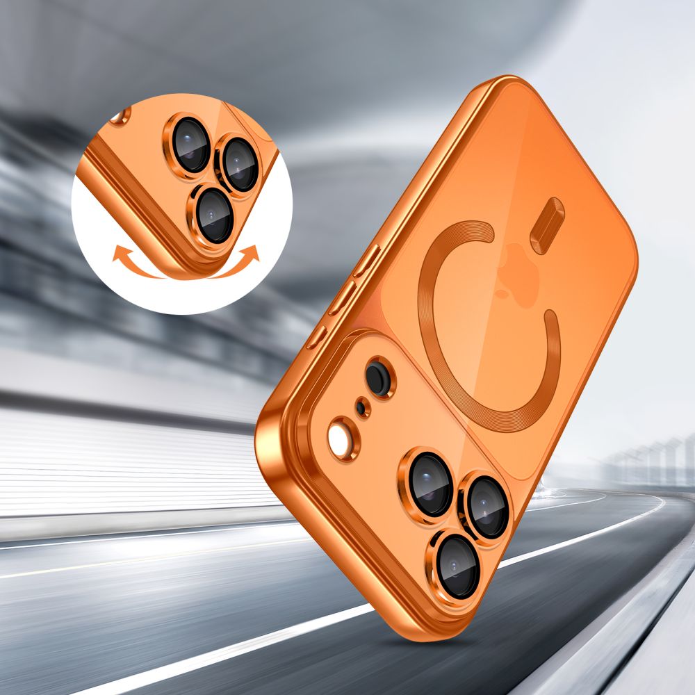 Tech-Protect Tech-Protect iPhone 17 Pro Max Skal MagSafe MagFlex Cosmic Orange