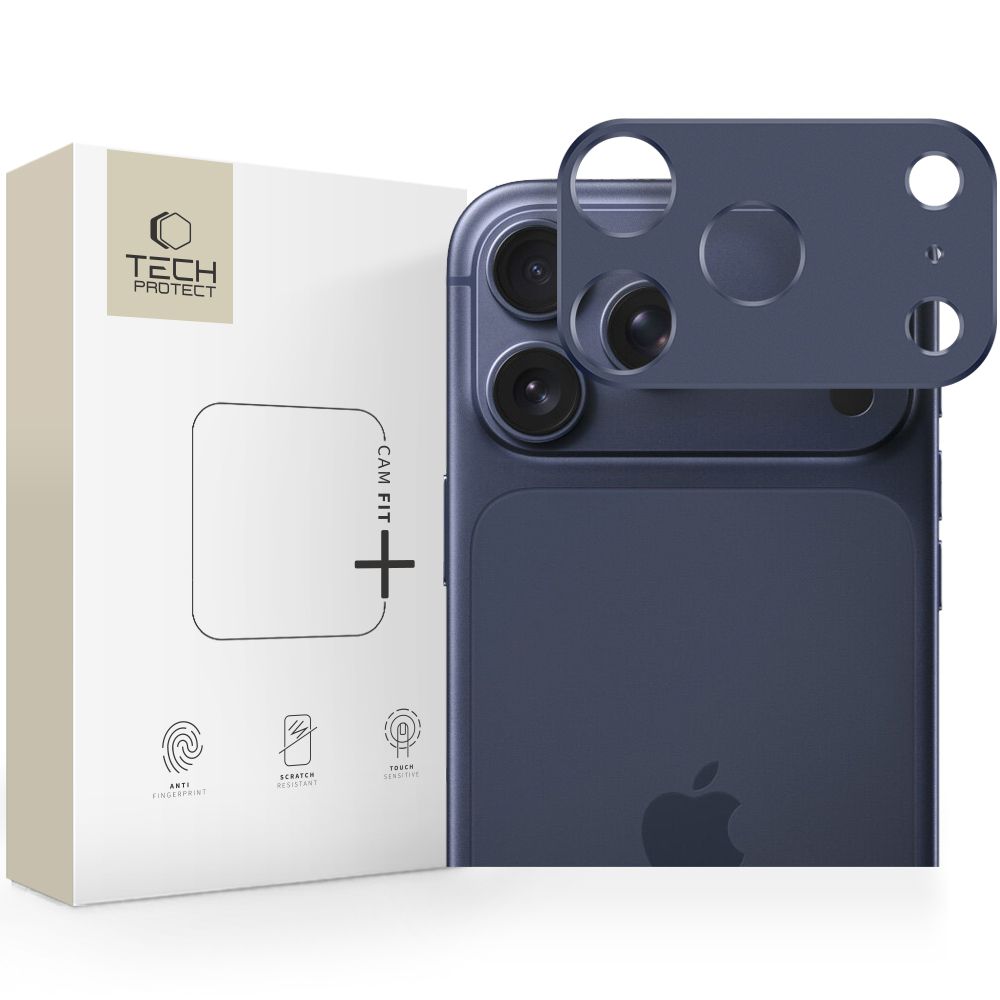 Tech-Protect Tech-Protect iPhone 17 Pro Max Linsskydd CamAlloy Fit+ Deep Blue