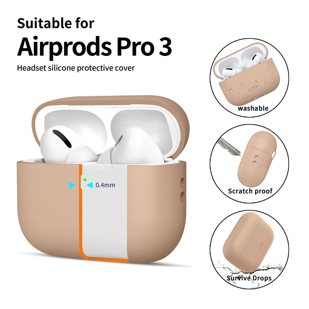 Tech-Protect Tech-Protect AirPods Pro 3 Skal Silicone Caffe Latte