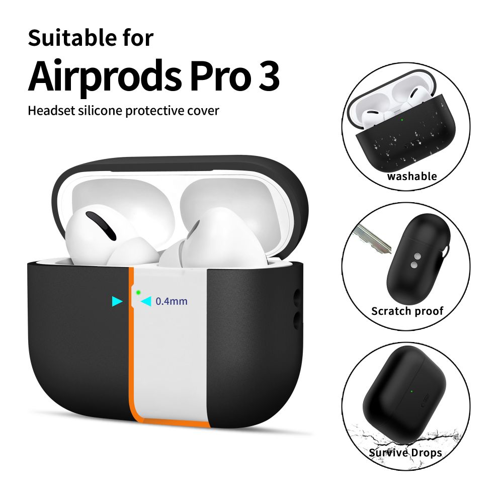 Tech-Protect Tech-Protect AirPods Pro 3 Skal Silicone Svart