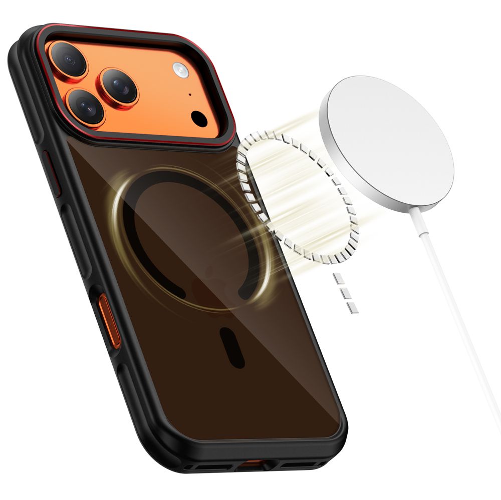 Tech-Protect Tech-Protect iPhone 17 Pro Skal MagSafe MagHybrid Svart/Röd