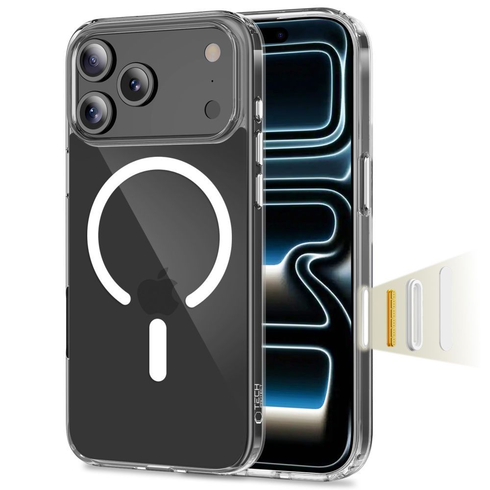 Tech-Protect Tech-Protect iPhone 17 Pro Skal MagSafe FlexAir Hybrid Clear
