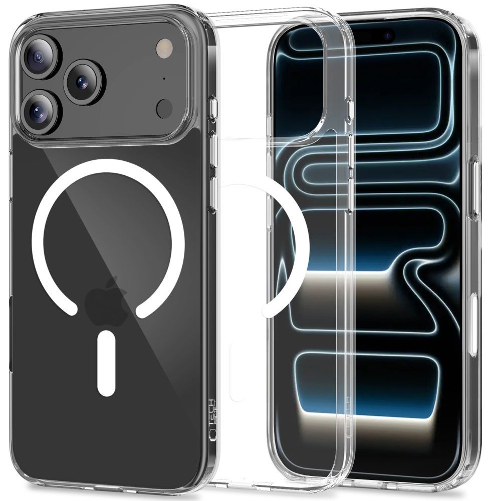 Tech-Protect Tech-Protect iPhone 17 Pro Skal MagSafe FlexAir Hybrid Clear