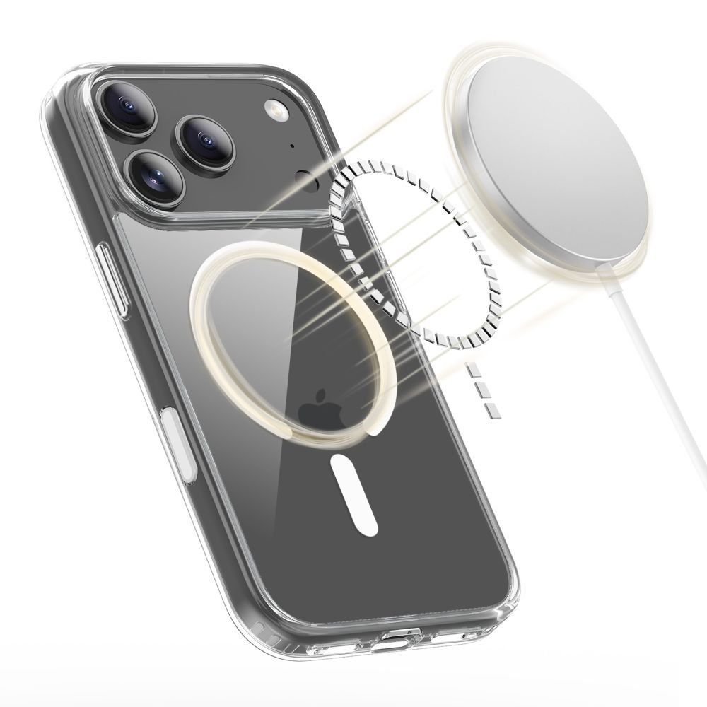 Tech-Protect Tech-Protect iPhone 17 Pro Skal MagSafe FlexAir Hybrid Clear