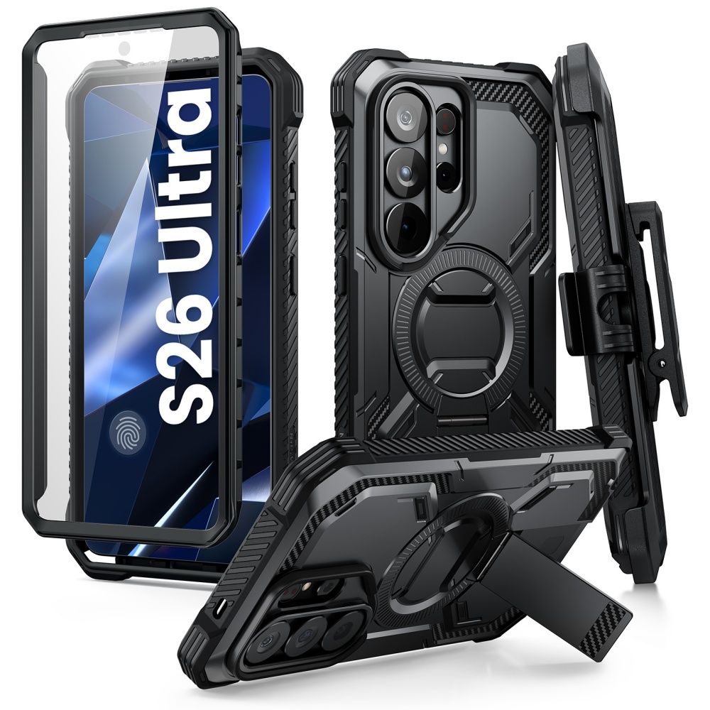 Supcase Supcase Galaxy S26 Ultra Skal MagSafe Iblsn ArmorBox Clip Svart