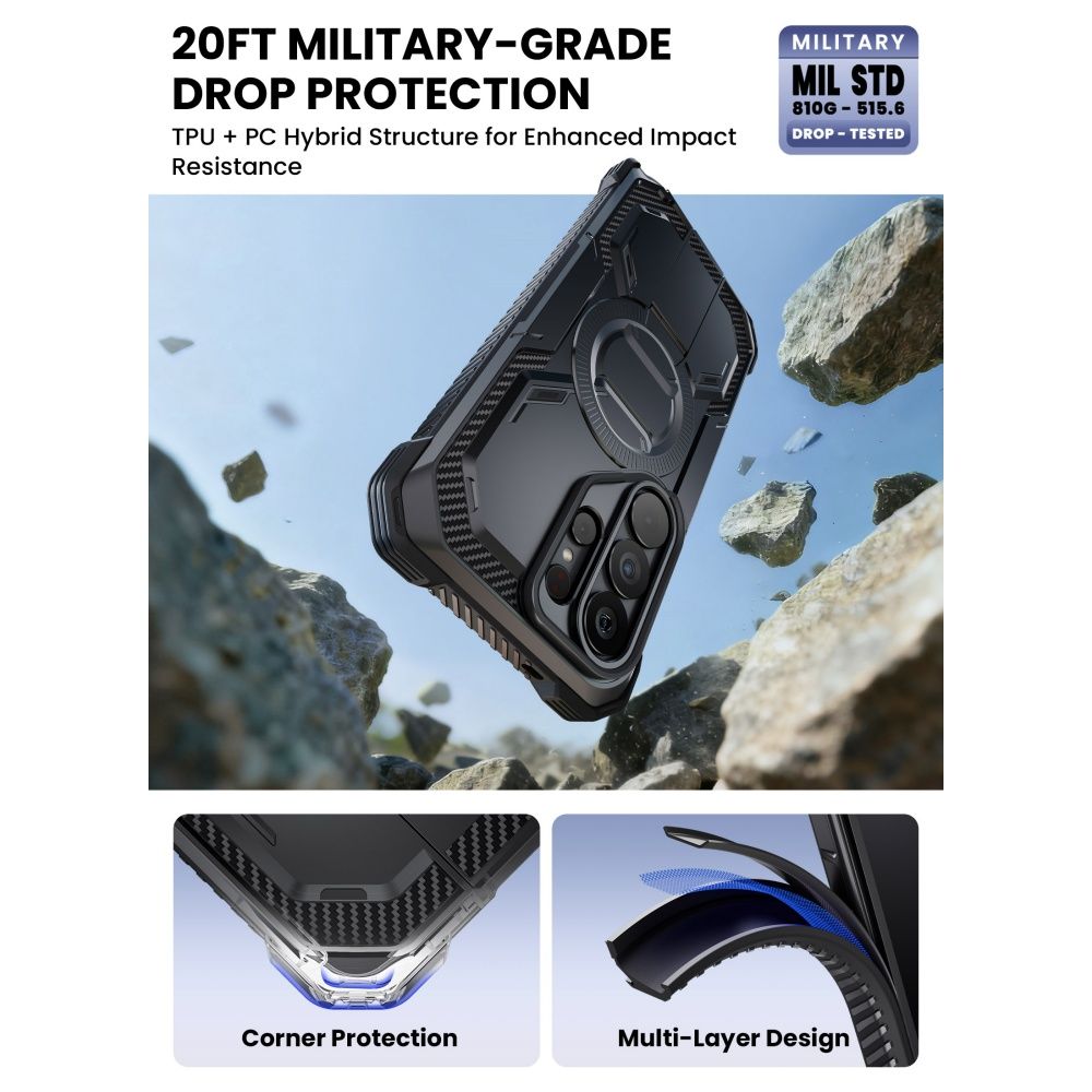 Supcase Supcase Galaxy S26 Ultra Skal MagSafe Iblsn ArmorBox Clip Svart