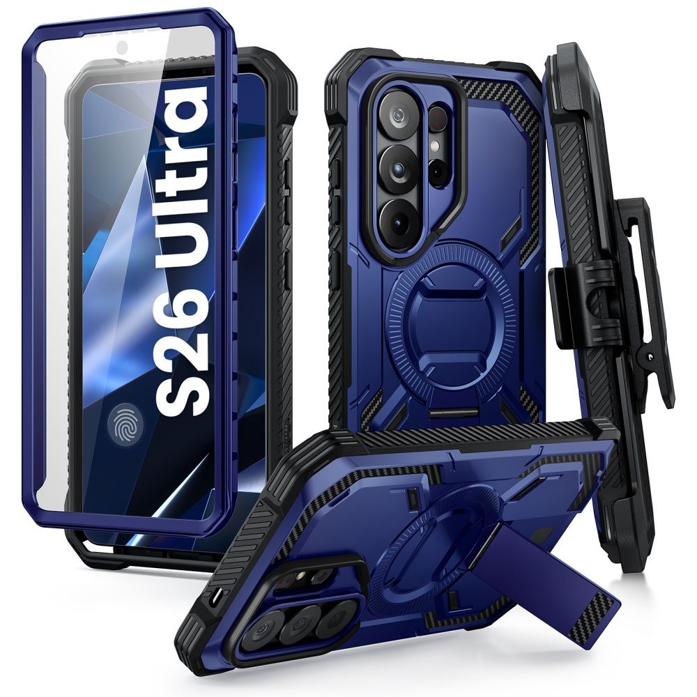 Supcase Supcase Galaxy S26 Ultra Skal MagSafe Iblsn ArmorBox Clip Cobalt
