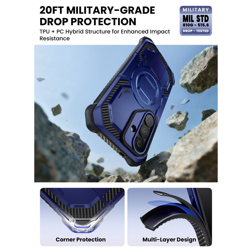 Supcase Supcase Samsung Galaxy S26 Skal MagSafe Iblsn ArmorBox Cobalt