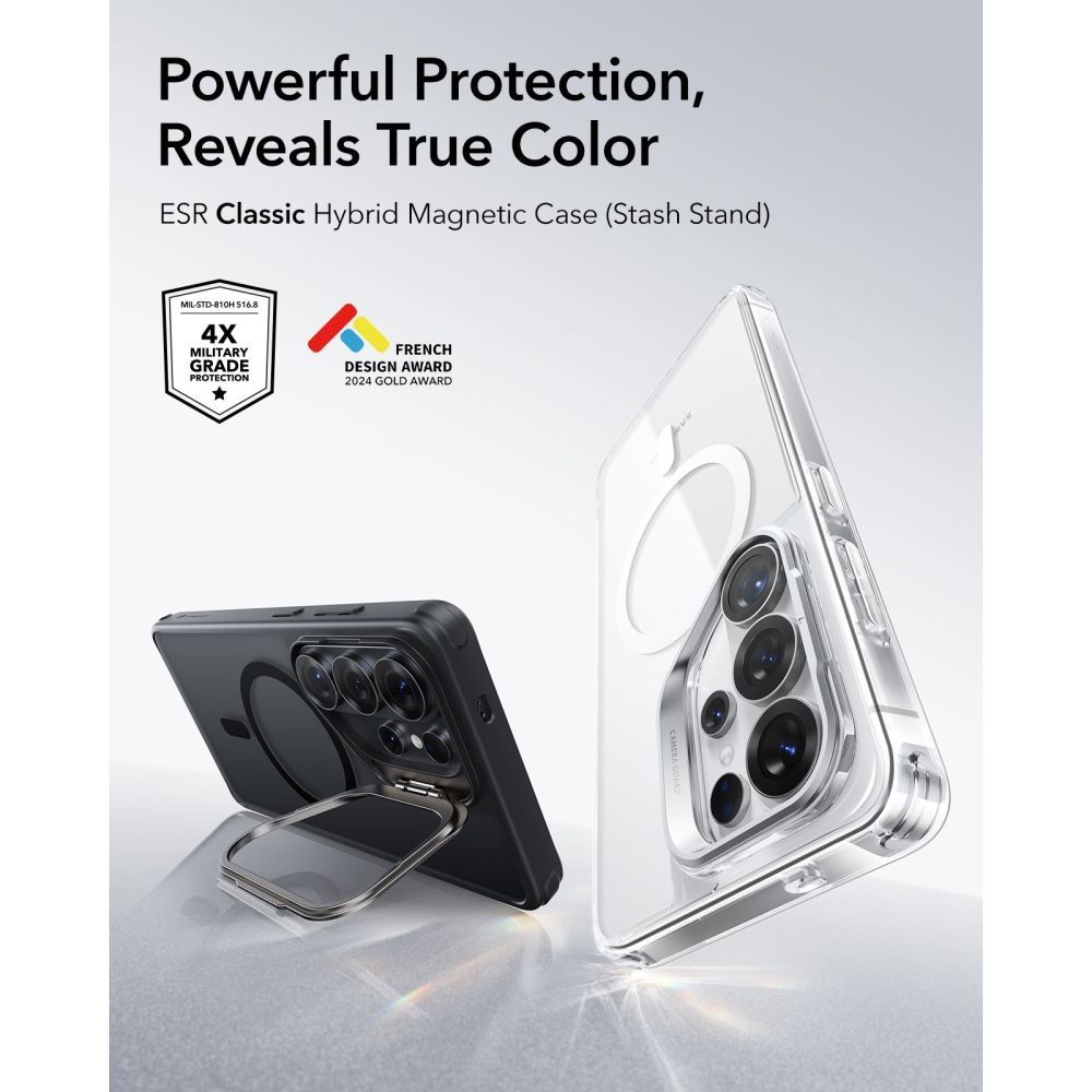 ESR ESR Galaxy S26 Ultra Skal MagSafe Classic Hybrid Kickstand Frosted Black