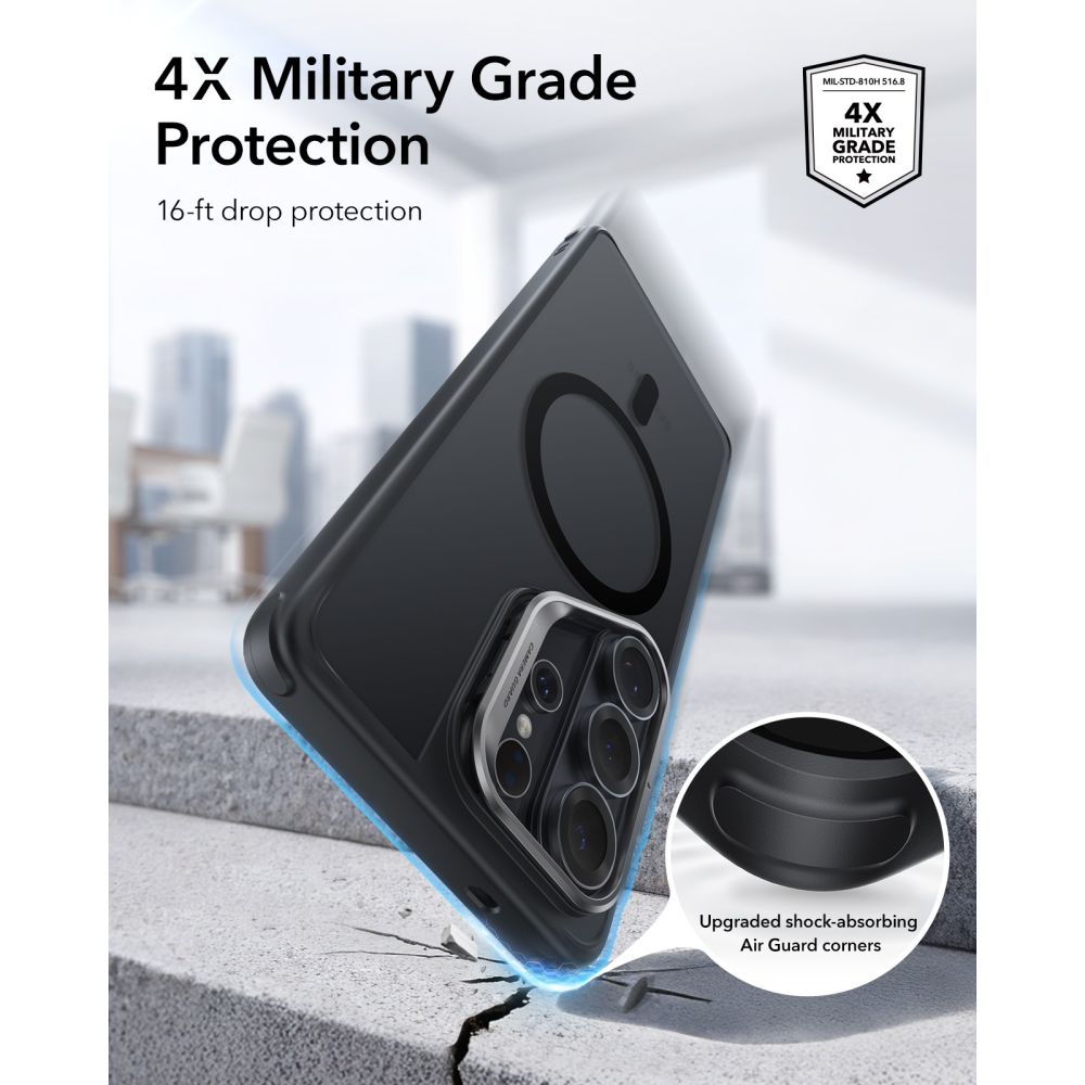 ESR ESR Galaxy S26 Ultra Skal MagSafe Classic Hybrid Kickstand Frosted Black
