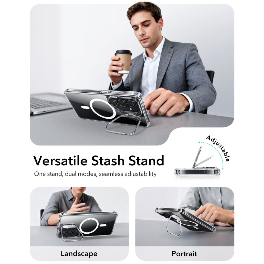 ESR ESR Galaxy S26 Plus Skal MagSafe Classic Hybrid Kickstand Transparent