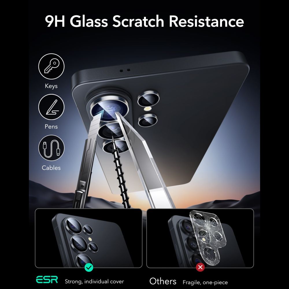 ESR ESR Samsung Galaxy S26 Ultra Linsskydd Armorite Transparent