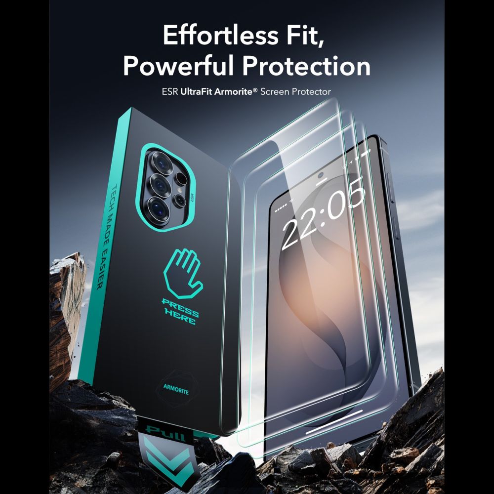 ESR ESR Galaxy S26 Ultra 2-PACK Skärmskydd UltraFit Armorite Pro Härdat Glas