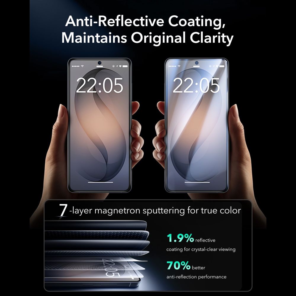 ESR ESR Galaxy S26 Ultra 2-PACK Skärmskydd UltraFit Armorite Pro Härdat Glas