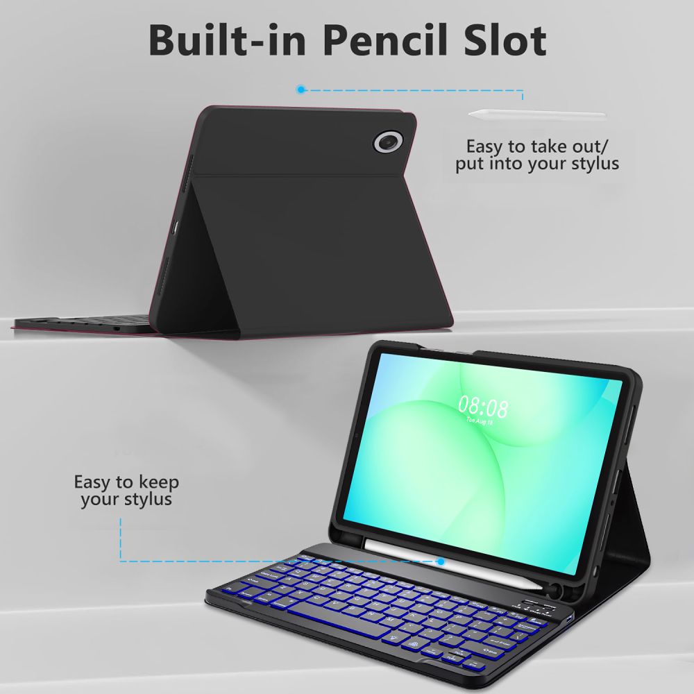 Tech-Protect Tech-Protect Galaxy Tab A11 Plus/A9 Plus Fodral SC Tangentbord Svart