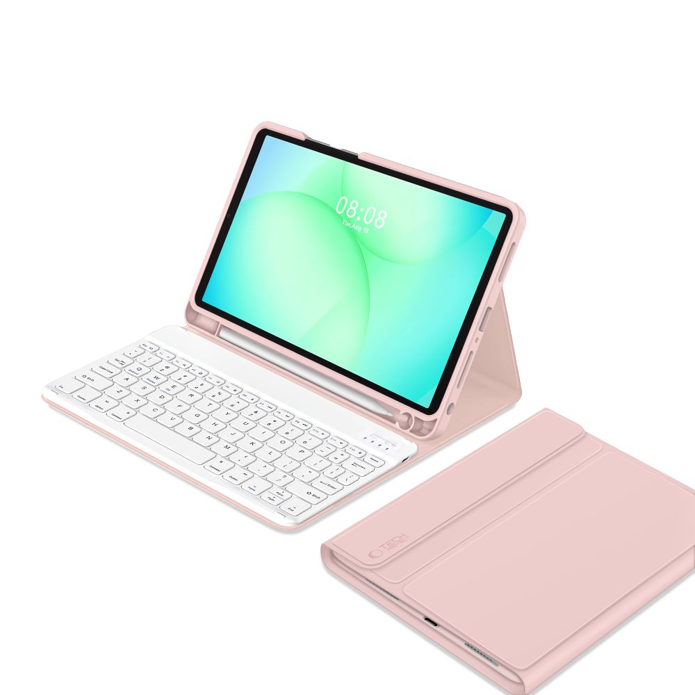 Tech-Protect Tech-Protect Galaxy Tab A11 Plus/A9 Plus Fodral SC Tangentbord Rosa