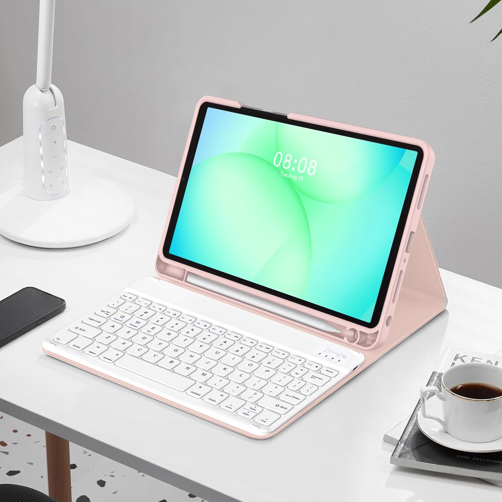 Tech-Protect Tech-Protect Galaxy Tab A11 Plus/A9 Plus Fodral SC Tangentbord Rosa