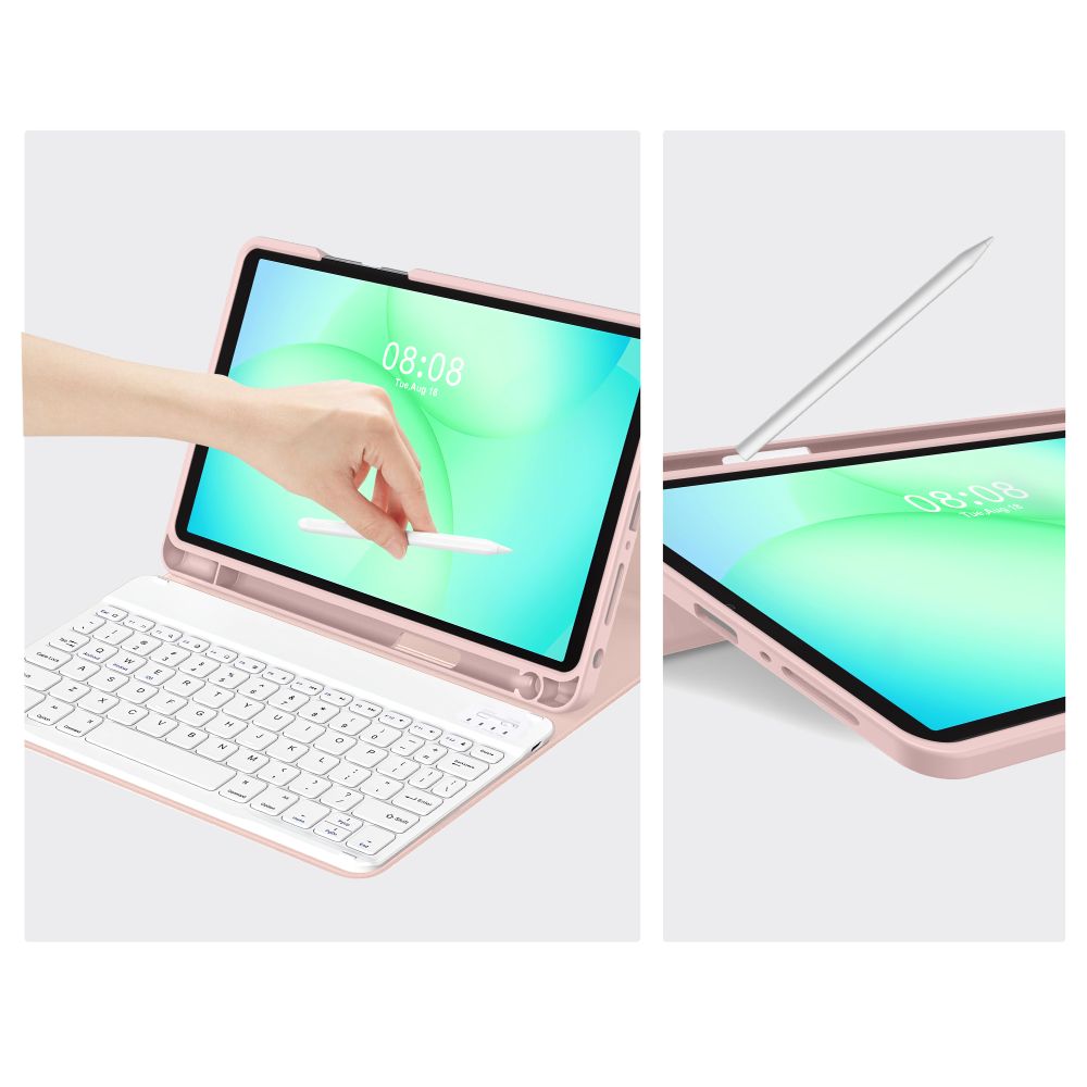 Tech-Protect Tech-Protect Galaxy Tab A11 Plus/A9 Plus Fodral SC Tangentbord Rosa