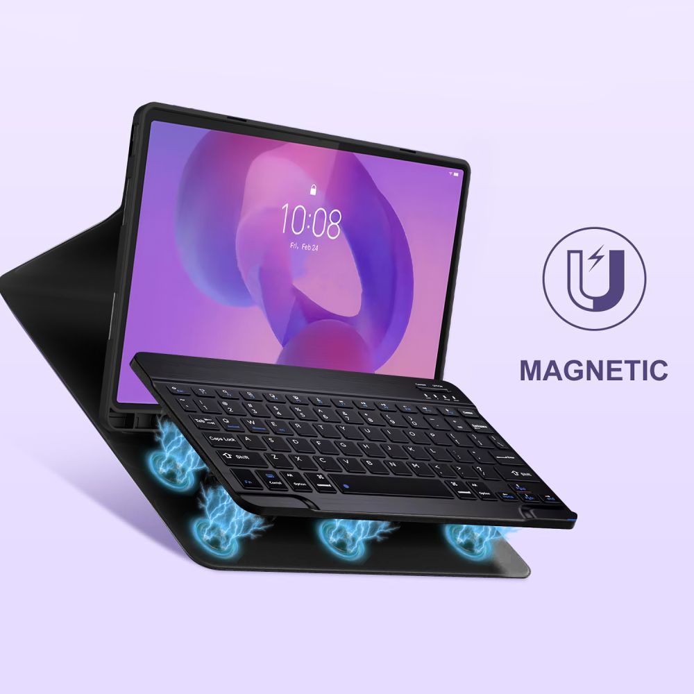 Tech-Protect Tech-Protect Lenovo Idea Tab Plus Fodral SC Tangentbord Svart
