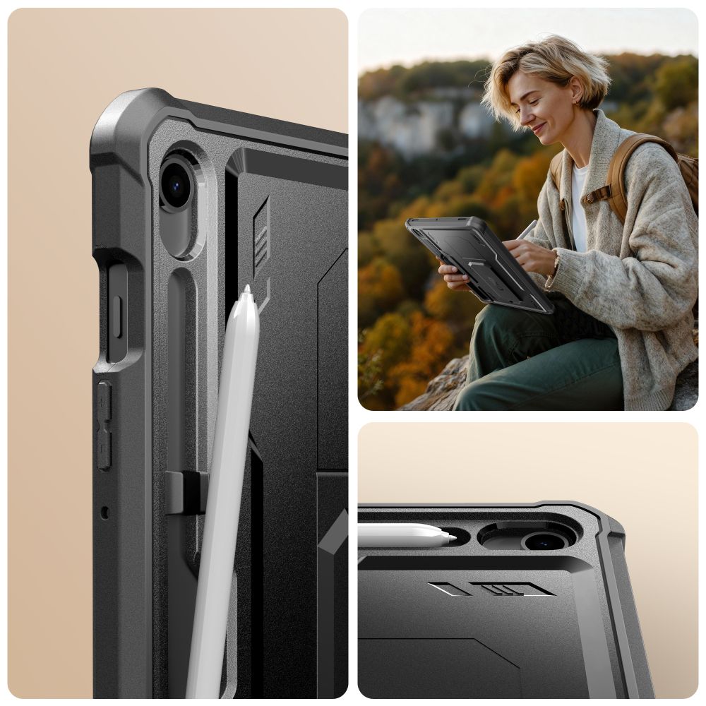 Tech-Protect Tech-Protect Galaxy Tab S10 Lite/S10 FE/S9 2-SET Skal Kevlar Pro Svart