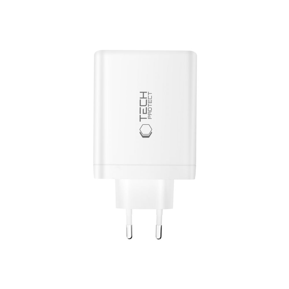 Tech-Protect Tech-Protect 120W Väggladdare PD QC3.0 USB-C/USB-A Vit
