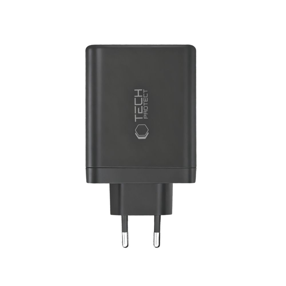 Tech-Protect Tech-Protect 140W Väggladdare PD QC3.0 USB-C/USB-A Svart