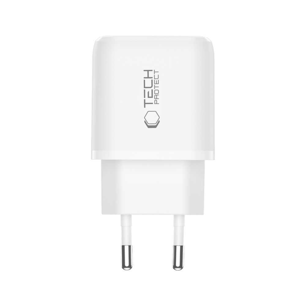 Tech-Protect Tech-Protect 45W Väggladdare Inkl. Lightning - USB-C Kabel Vit