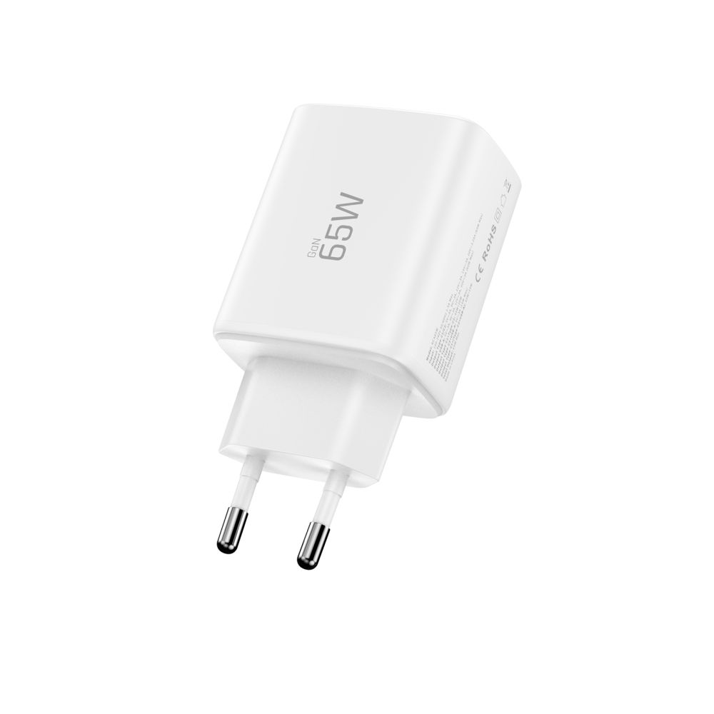 Tech-Protect Tech-Protect 65W Väggladdare PD QC3.0 USB-C / USB-A Vit