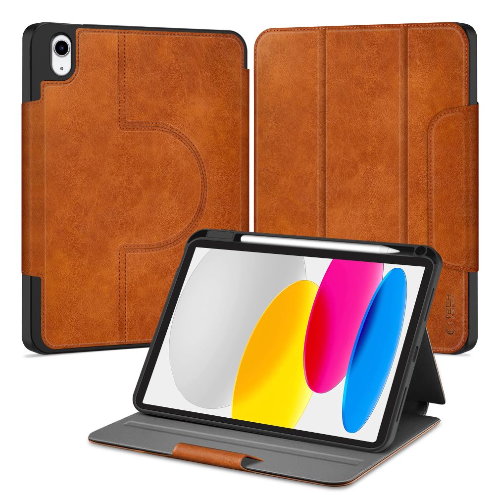 Tech-Protect Tech-Protect iPad 11 2025/10.9 2022 Fodral Fleece Brun