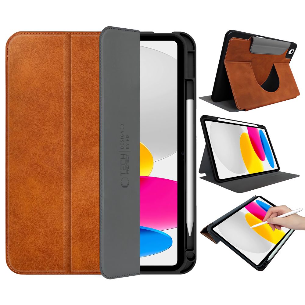 Tech-Protect Tech-Protect iPad 11 2025/10.9 2022 Fodral Fleece Brun