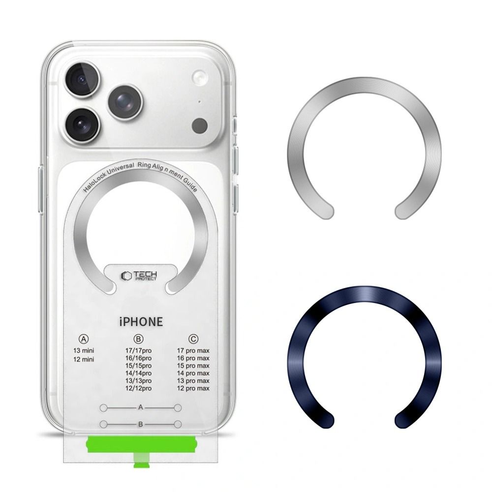 Tech-Protect Tech-Protect 2-PACK Magnetisk MagSafe Ring Blå / Silver