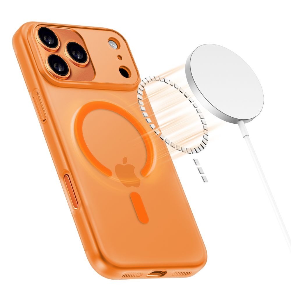 Tech-Protect Tech-Protect iPhone 17 Pro Skal MagSafe MagSlim Cosmic Orange