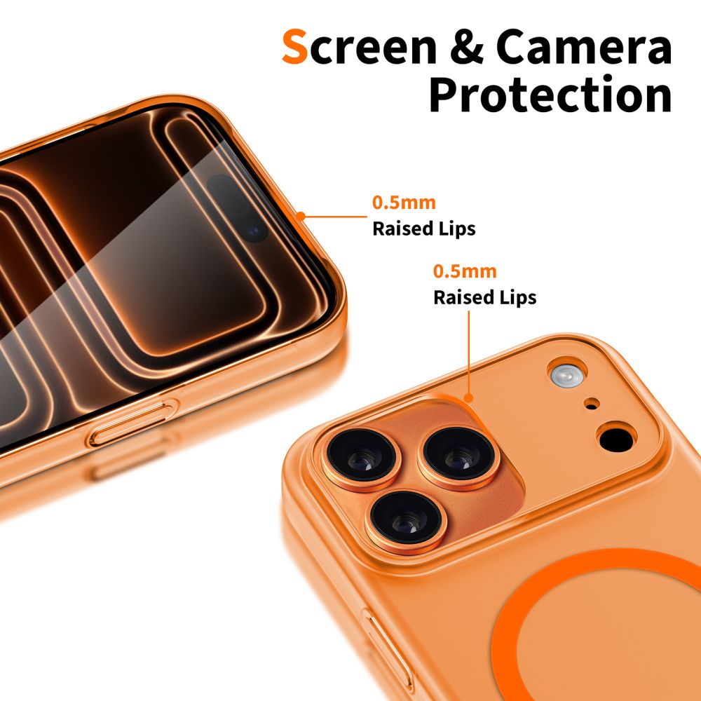 Tech-Protect Tech-Protect iPhone 17 Pro Max Skal MagSafe MagSlim Cosmic Orange