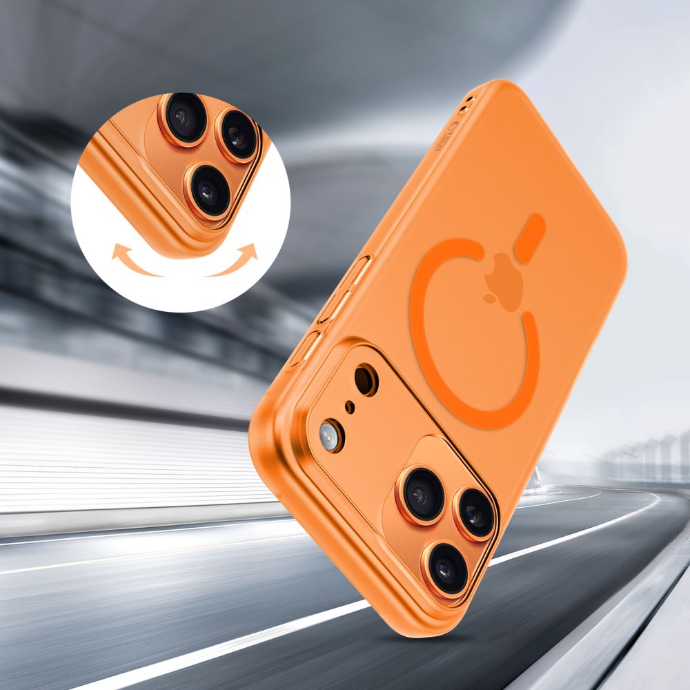 Tech-Protect Tech-Protect iPhone 17 Pro Max Skal MagSafe MagSlim Cosmic Orange