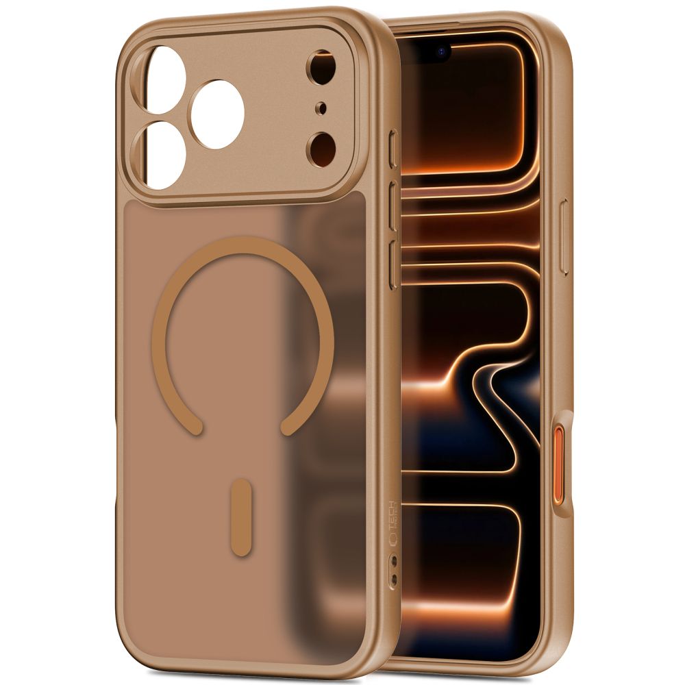 Tech-Protect Tech-Protect iPhone 17 Pro Skal MagSafe BasicMag Matte Brown