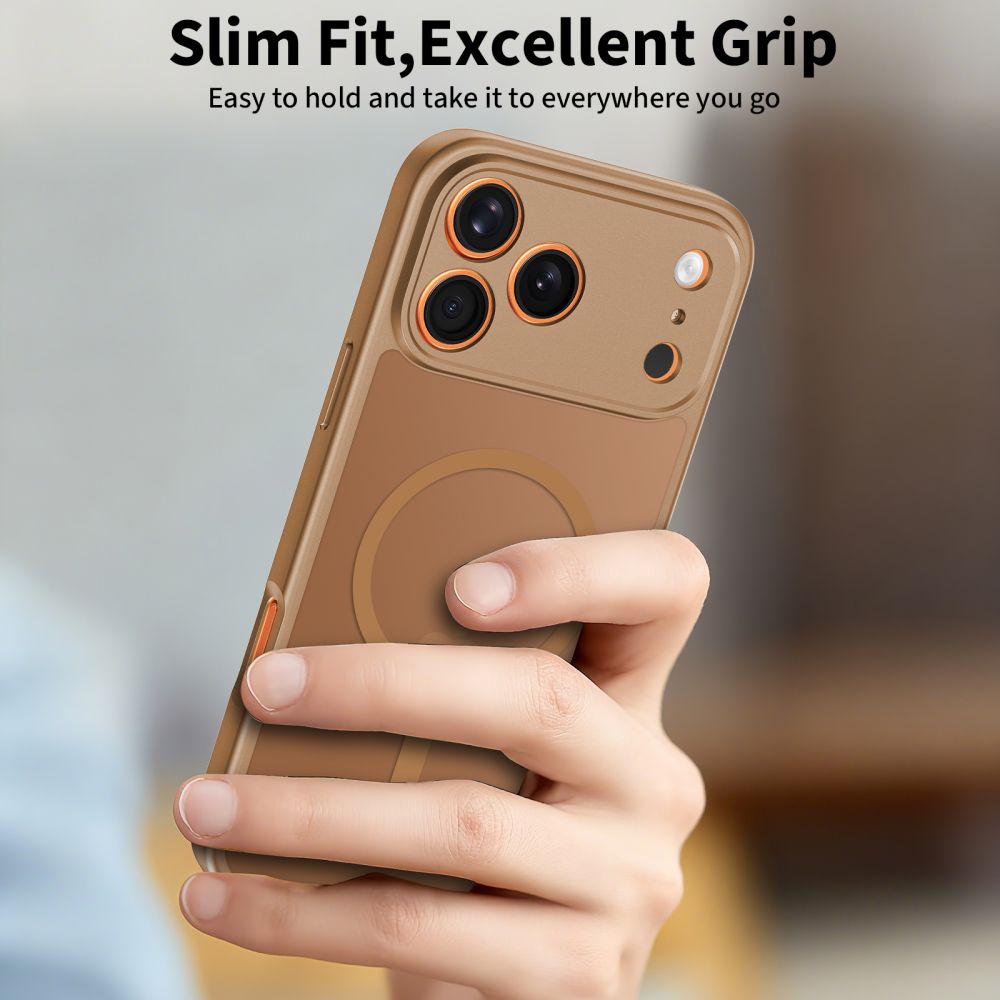 Tech-Protect Tech-Protect iPhone 17 Pro Skal MagSafe BasicMag Matte Brown