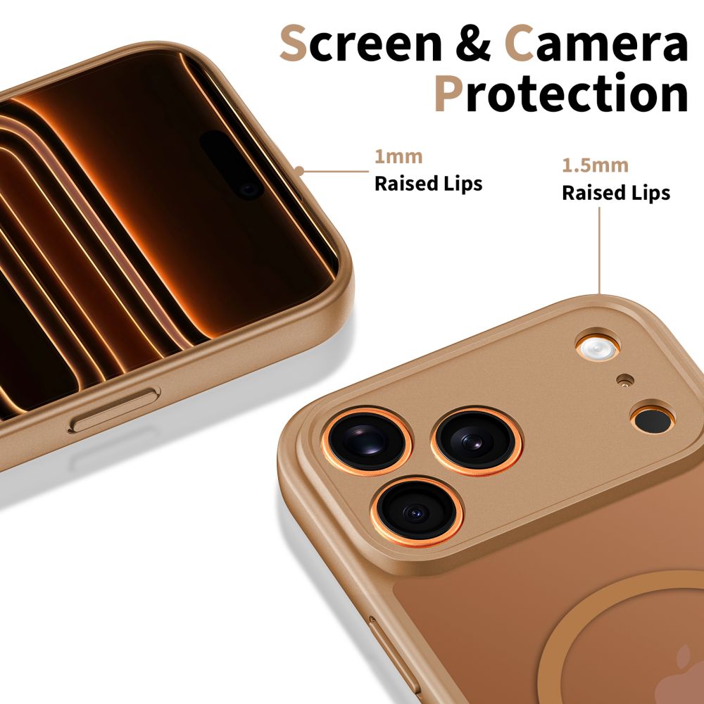 Tech-Protect Tech-Protect iPhone 17 Pro Max Skal MagSafe BasicMag Matte Brown