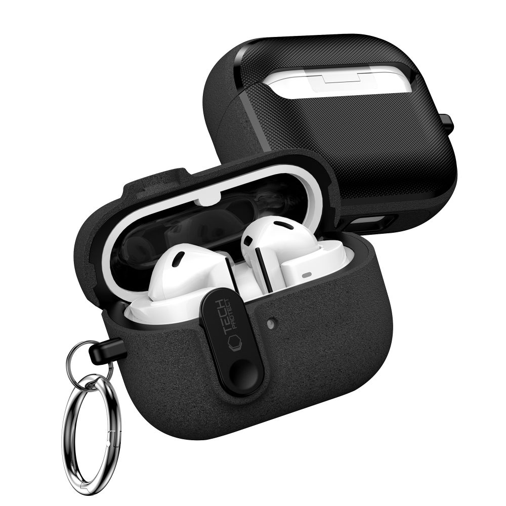 Tech-Protect Tech-Protect Galaxy Buds 3/3 Pro/3 FE Skal Slim Hook Svart