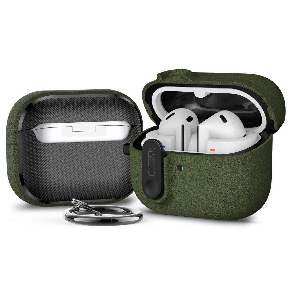 Tech-Protect Tech-Protect Galaxy Buds 3/3 Pro/3 FE Skal Slim Hook Olive Green