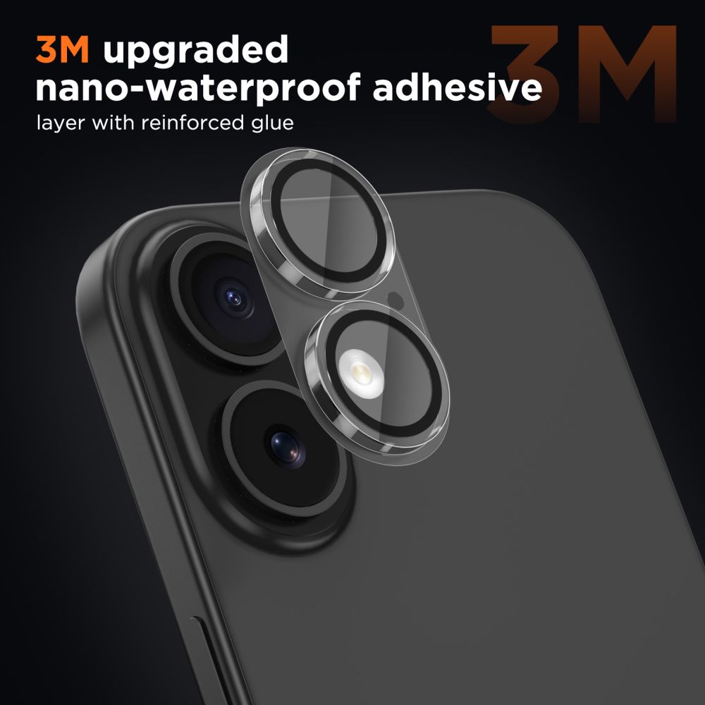 Tech-Protect Tech-Protect iPhone 17 Linsskydd CamFull Fit+ Transparent