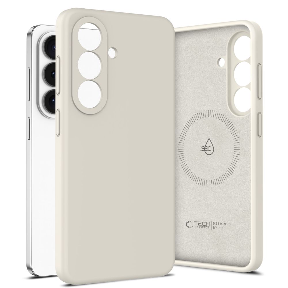 Tech-Protect Tech-Protect Galaxy S26 Skal MagSafe Silicone Cosmic Latte