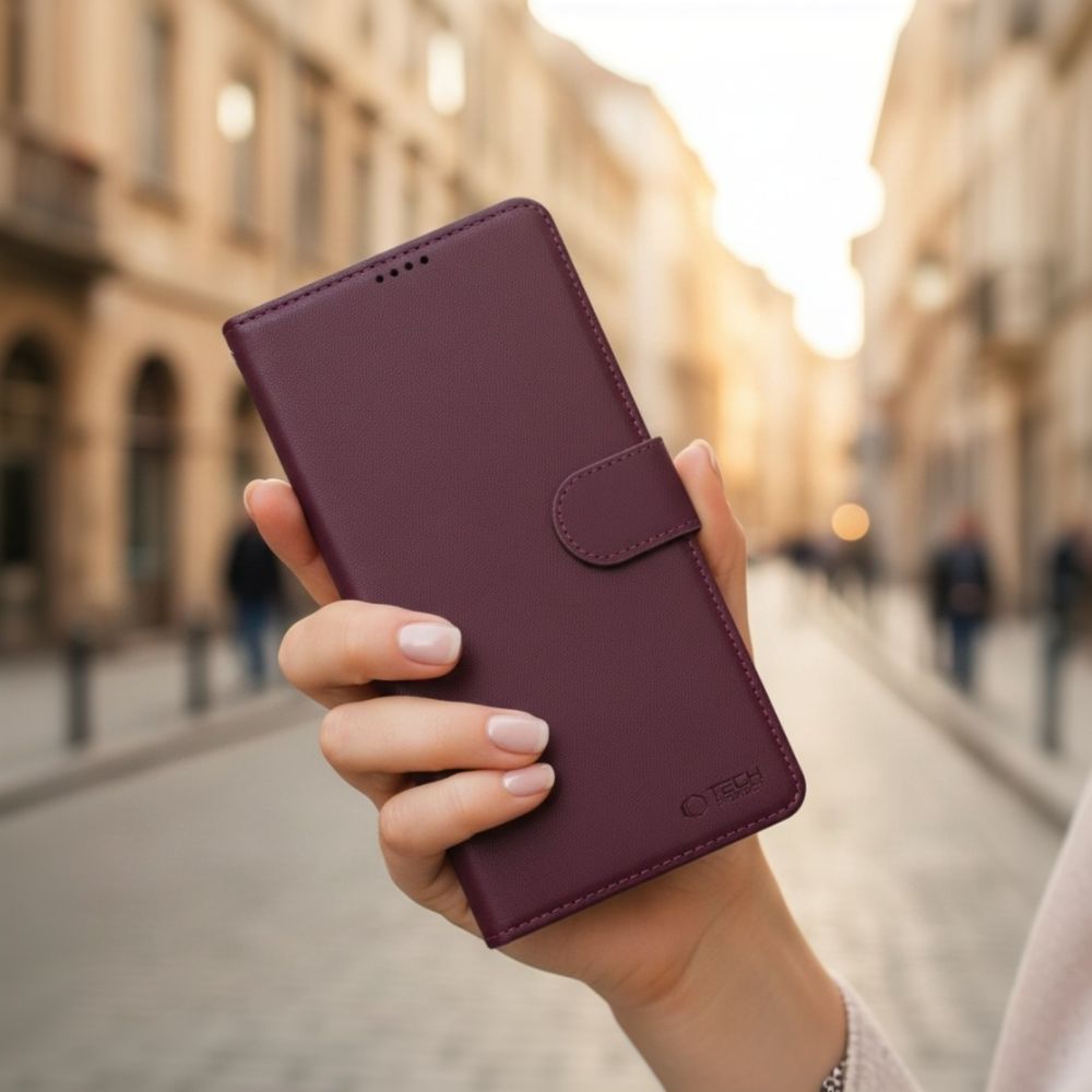 Tech-Protect Tech-Protect Samsung Galaxy A57 5G Fodral Läder Mulberry