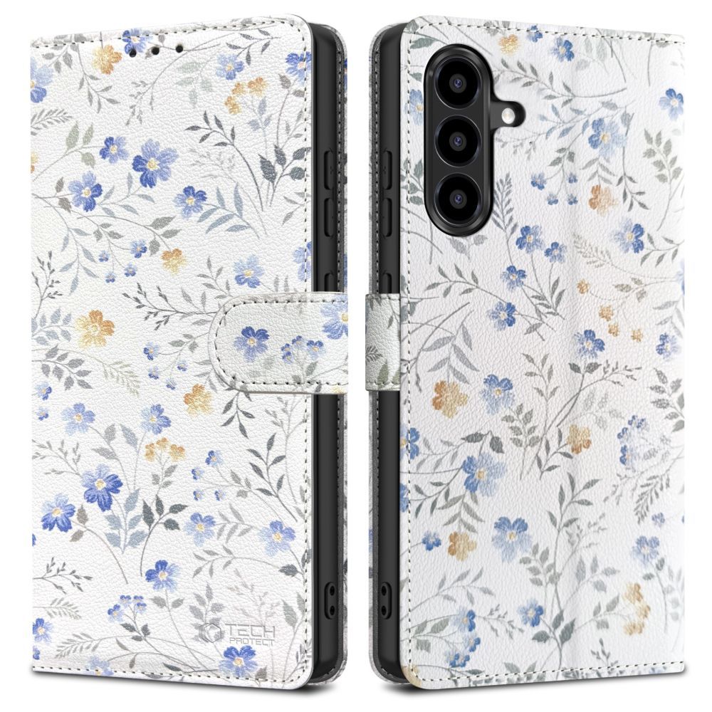 Tech-Protect Tech-Protect Galaxy A57 5G Fodral Läder Spring Flowers