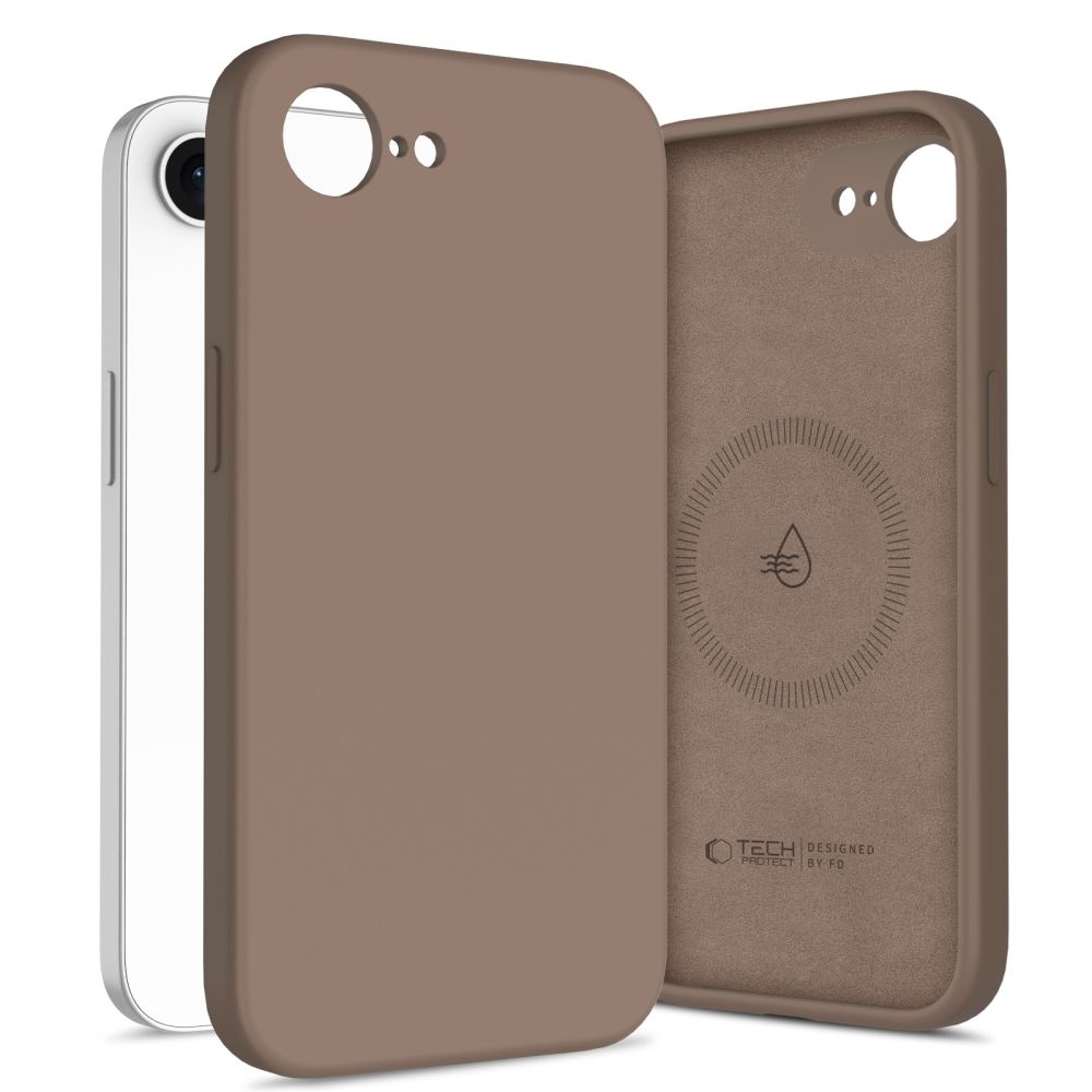 Tech-Protect Tech-Protect iPhone 17e/16e Skal MagSafe Silicone Chocolate Brown