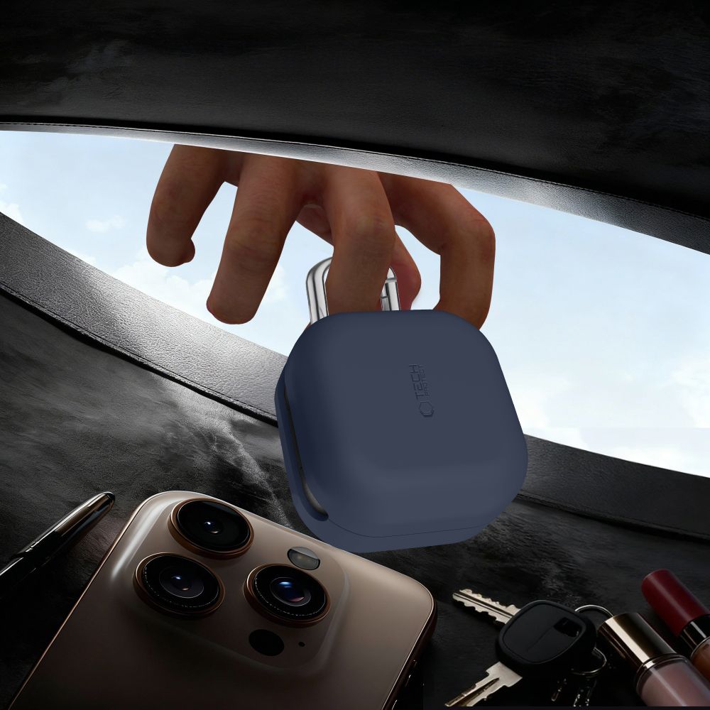 Tech-Protect Tech-Protect Galaxy Buds 4 / 4 Pro Skal Silikon Hook Dusty Pink