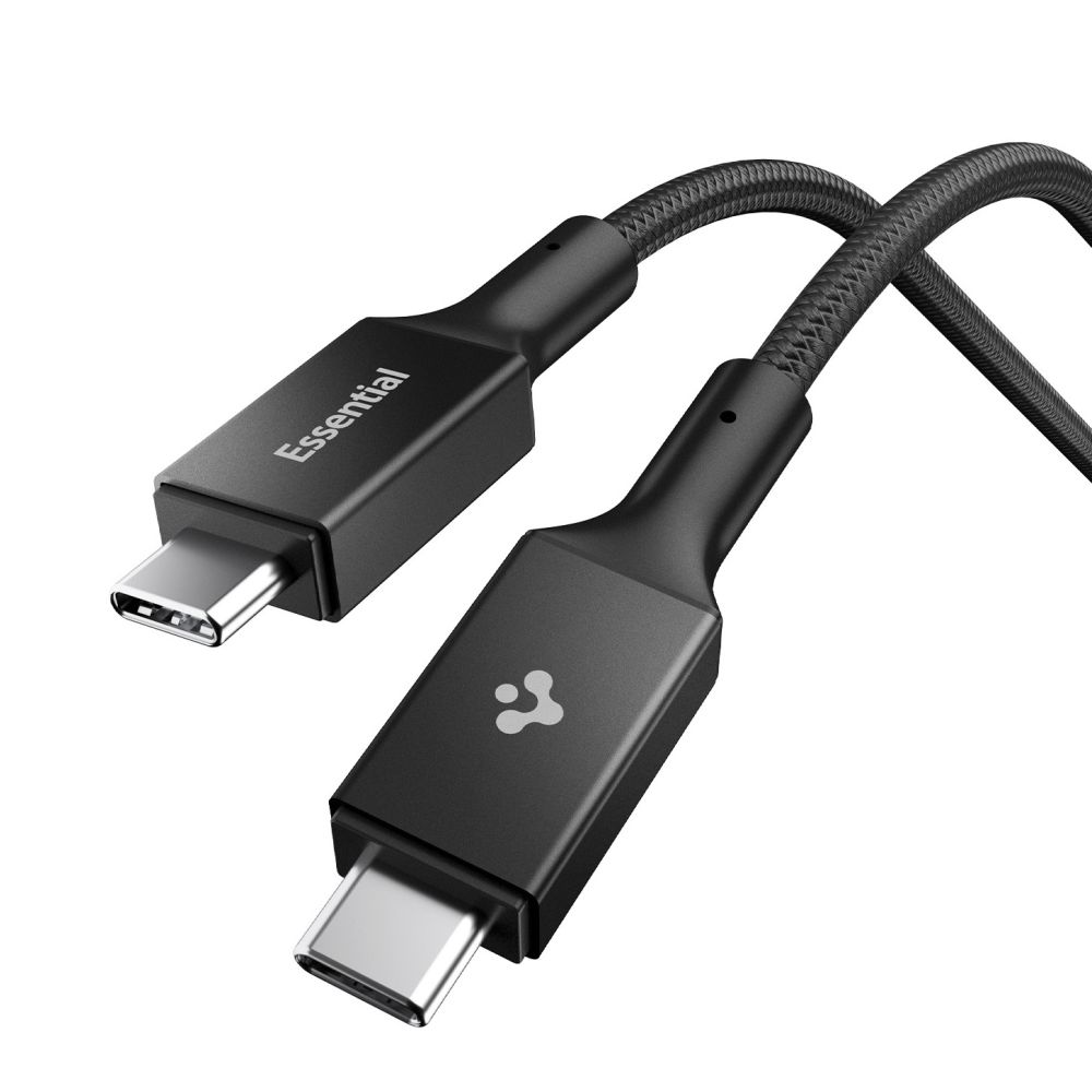 Spigen Spigen 1m 100W USB-C - USB-C Kabel Essential Svart