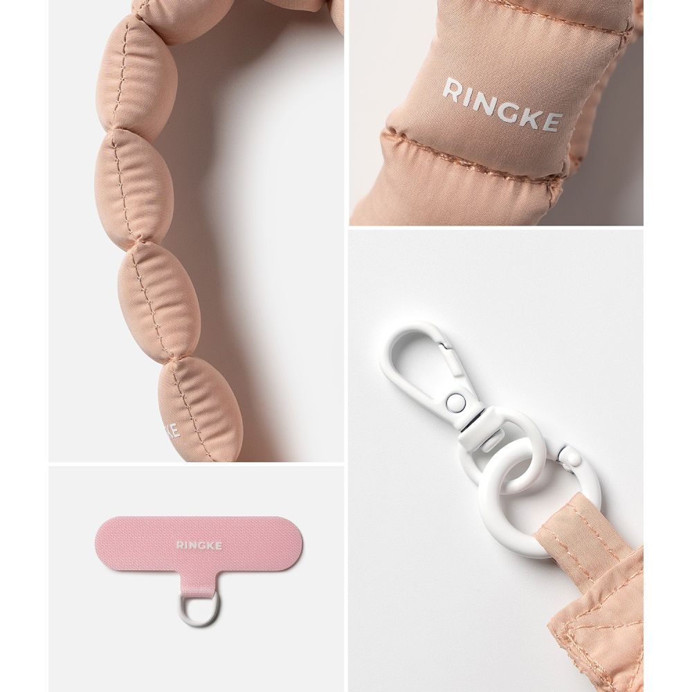 Ringke Ringke Handledsrem Holder & Puffer Hand Strap Floral Pink