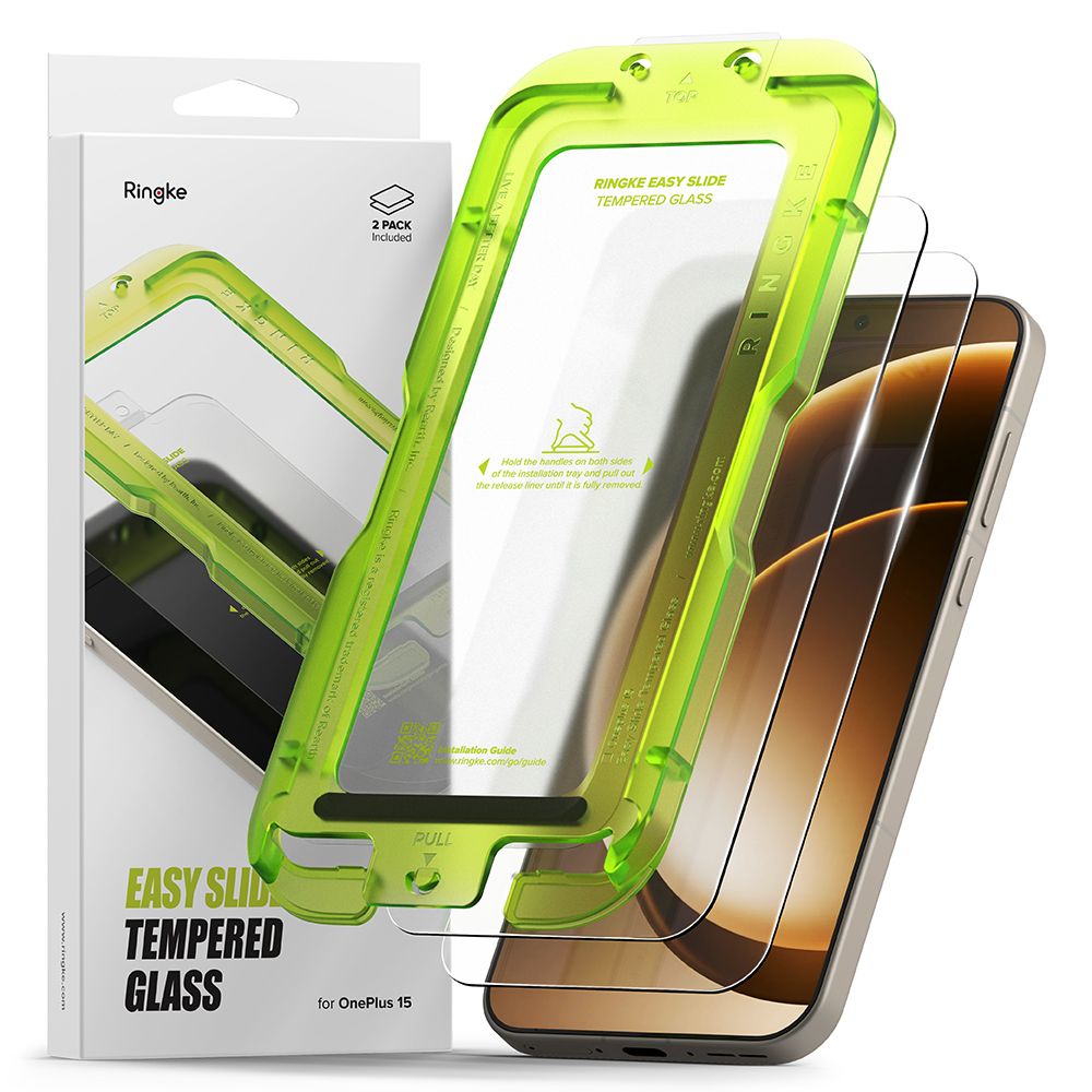 Ringke Ringke OnePlus 15 2-PACK Easy Slide Skärmskydd Härdat Glas